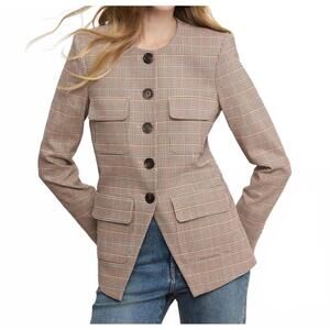 NEW VERONICA BEARD orrin jacket in hazelnut multi
